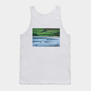 Waves coming in at Carskey Bay near Southend, Argyll and Bute Tank Top